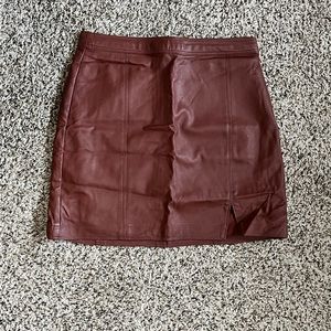 Abercombie Leather Mini Skirt